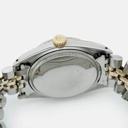 Pre Owned Rolex Datejust 1601 Automatic Silver Dial 14K Yellow Gold Stainless Steel Men's Wristwatch 36 mm