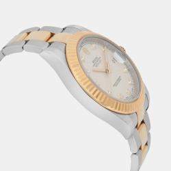 Pre Owned Rolex Datejust II 116333 White Yellow Gold, Stainless Steel Automatic Men's Wristwatch 41mm