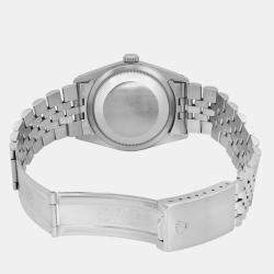 Pre Owned Rolex Datejust 16234 White Stainless Steel Automatic Men's Wristwatch 36mm