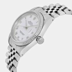 Pre Owned Rolex Datejust 16234 White Stainless Steel Automatic Men's Wristwatch 36mm