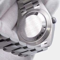 Pre Owned Rolex Datejust 126300 Black Stainless Steel Automatic Men Wristwatch 41mm