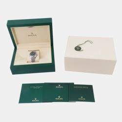 Pre Owned Rolex Datejust 278274 Green Stainless Steel Automatic Men Wristwatch 31mm