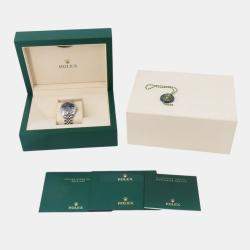 Pre Owned Rolex Datejust 278274 Blue Stainless Steel Automatic Men Wristwatch 31mm