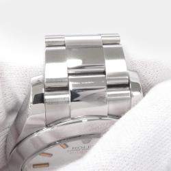 Pre Owned Rolex Milgauss 116400 White Stainless Steel Automatic Men Wristwatch 40mm