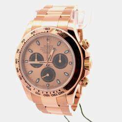 Pre Owned Rolex Cosmograph Daytona 116505 Gold Rose Gold Automatic Men's Watches 40mm