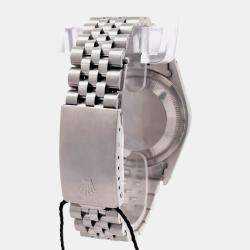 Pre Owned Rolex Datejust 16234 White Stainless Steel, Diamond Automatic Men's Watches 36mm