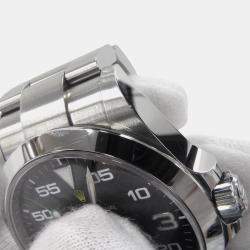 Pre Owned Rolex Air-King 126900 Black Stainless Steel Automatic Men's Wristwatch 40mm