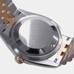 Pre Owned Rolex Datejust 126231 Grey 18K Rose Gold, Stainless Steel Automatic Men's Wristwatch 36mm