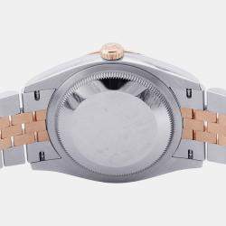Pre Owned Rolex Datejust 126231 Grey 18K Rose Gold, Stainless Steel Automatic Men's Wristwatch 36mm