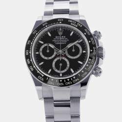 Pre Owned Rolex Cosmograph Daytona 126500LN Black Stainless Steel Automatic Men's Watches 40mm