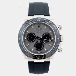 Pre Owned Rolex Cosmograph Daytona 116519LN Grey 18K White Gold Automatic Men's Watches 40mm