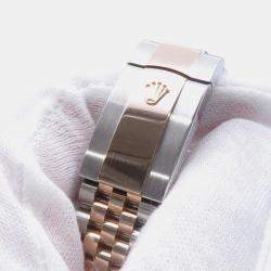 Pre Owned Rolex Datejust 126231 Slate Dial Stainless Steel 18k Everose Gold Automatic Women's Wristwatch 36mm