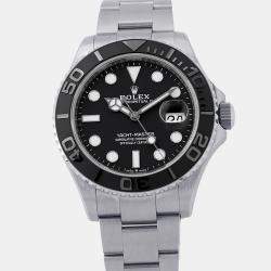 Pre Owned Rolex Yacht-Master II 226627 Black Dial Titanium Automatic Men's Wristwatch 42mm