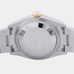 Pre Owned Rolex Oyster Perpetual 126003 Slate Dial Stainless Steel 18K Yellow Gold Automatic Women's Wristwatch 36mm