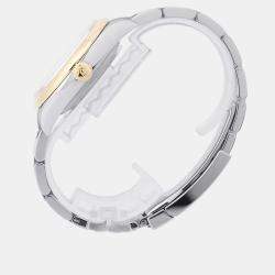Pre Owned Rolex Oyster Perpetual 126003 Slate Dial Stainless Steel 18K Yellow Gold Automatic Women's Wristwatch 36mm