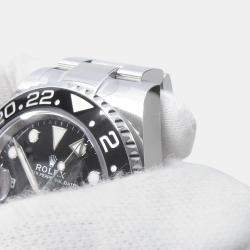 Pre Owned Rolex GMT-Master II 126720VTNR Black Dial Stainless Steel Automatic Men's Wristwatch 40mm
