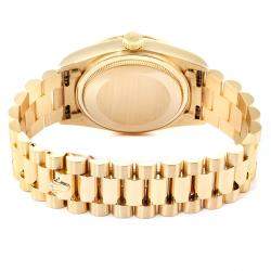 مملوكة مسبقًا Rolex Blue Diamonds 18K Yellow Gold President Day-Date 18038 Men's Wristwatch 36 MM