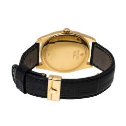 Pre Owned Rolex 18K Yellow Gold Crocodile Leather Cellini Danaos 4243/8 Men's Wristwatch 38 mm