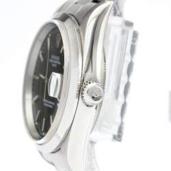 Pre Owned Rolex Black Stainless Steel Oyster Perpetual Date Automatic 15200 Men's Wristwatch 34 MM