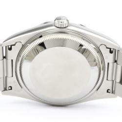 Pre Owned Rolex Black Stainless Steel Oyster Perpetual Date Automatic 15200 Men's Wristwatch 34 MM