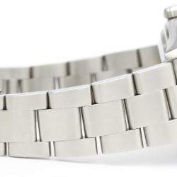 Pre Owned Rolex Black Stainless Steel Oyster Perpetual Date Automatic 15200 Men's Wristwatch 34 MM