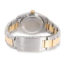Pre Owned Rolex Black Diamonds 18K Yellow Gold And Stainless Steel Datejust 16013 Men's Wristwatch 36 MM