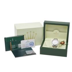 Pre Owned Rolex White Stainless Steel Oyster Perpetual Datejust II 116300 Men's Wristwatch 41 mm