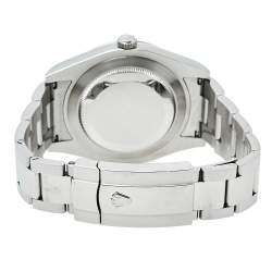 Pre Owned Rolex White Stainless Steel Oyster Perpetual Datejust II 116300 Men's Wristwatch 41 mm