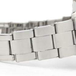 Pre Owned Rolex Orange Stainless Steel Oyster Precision Mechanical 6426 Men's Wristwatch 35 MM