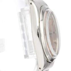Pre Owned Rolex Orange Stainless Steel Oyster Precision Mechanical 6426 Men's Wristwatch 35 MM