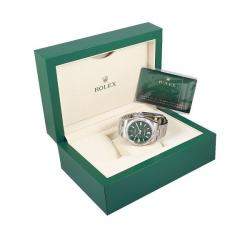 Rolex Green Stainless Steel Oyster Perpetual Men's Wristwatch 41 MM