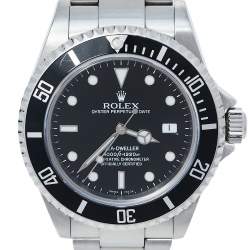 Pre Owned ساعة يد رجالية رولكس سي-دويلير 16600 T أوتوماتيكية ستانلس ستيل سوداء 40 مم
