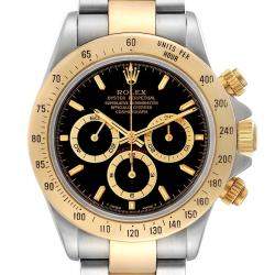 Rolex Black 18K Yellow Gold And Stainless Steel Daytona 116523 Men's Wristwatch 40 MM