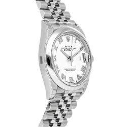 Rolex White Stainless Steel Datejust 126200 Men's Wristwatch 36 MM