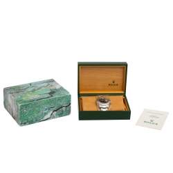 مملوكة مسبقًا Rolex Black Stainless Steel Explorer II 16570 Men's Wristwatch 40 mm