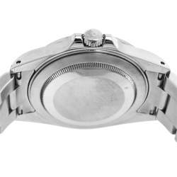 مملوكة مسبقًا Rolex Black Stainless Steel Explorer II 16570 Men's Wristwatch 40 mm