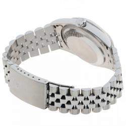 Pre Owned Rolex Pink 18K White Gold And Stainless Steel Datejust 16234 Men's Wristwatch 36 MM