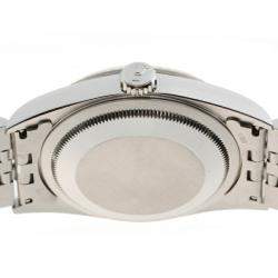 Pre Owned Rolex Pink 18K White Gold And Stainless Steel Datejust 16234 Men's Wristwatch 36 MM