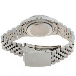 Pre Owned Rolex Pink 18K White Gold And Stainless Steel Datejust 16234 Men's Wristwatch 36 MM