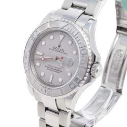 مملوكة مسبقًا ساعة يد رجالية رولكس ياخت-ماستر أر16622290بي7876 ستانلس ستيل بلاتين 40 مم