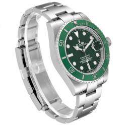 Rolex Green Stainless Steel Submariner Hulk 116610 Men's Wristwatch 40 MM