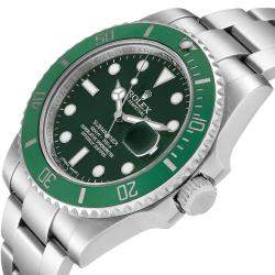 Rolex Green Stainless Steel Submariner Hulk 116610 Men's Wristwatch 40 MM