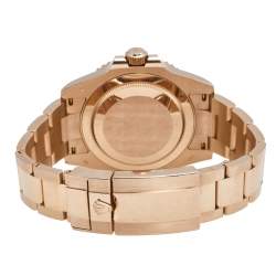 Pre Owned ساعة يد رجالية روليكس GMT ماستر  II 126715 ذهب وردي عيار 18 سوداء 40 مم