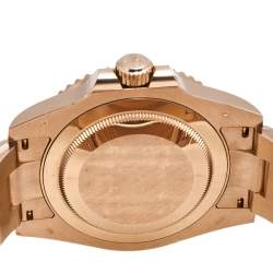 Pre Owned ساعة يد رجالية روليكس GMT ماستر  II 126715 ذهب وردي عيار 18 سوداء 40 مم