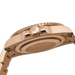 Pre Owned ساعة يد رجالية روليكس GMT ماستر  II 126715 ذهب وردي عيار 18 سوداء 40 مم