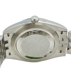 مملوكة مسبقًا Rolex Blue Stainless Steel Datejust 126300 Men's Wristwatch 41 mm