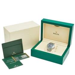 Pre Owned Rolex Black Stainless Steel Submariner Kermit 16610LV Men's Wristwatch 40 MM