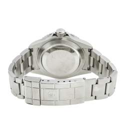 Pre Owned Rolex Black Stainless Steel Submariner Kermit 16610LV Men's Wristwatch 40 MM