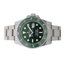 مملوكة مسبقًا Rolex Green Stainless Steel Submariner 116610LV Men's Wristwatch 40 mm