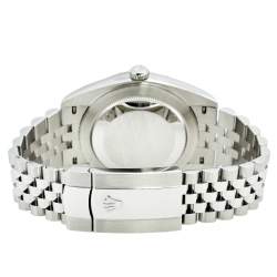 مملوكة مسبقًا Rolex Silver 18K White Gold And Stainless Steel Datejust 126334 Men's Wristwatch 41 MM